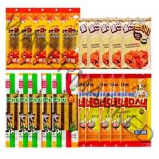 추억의 쫀드기 4종세트 호박꿀맛나5봉+맛기차콘5봉+울산쫀듸기5봉+네모스낵5봉, 1팩