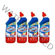 유한양행 [본사직영] 유한락스 변기세정제 시트러스 755mL, 4개