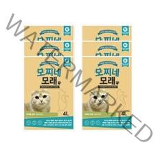 모찌네 고양이 모래 벤토나이트 무향, 4L, 6개