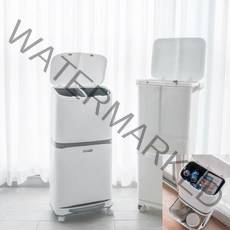 캐리어 재활용 가정용 분리수거함 분리수거카트 카페셀프바 다이소, 2단분리수거함