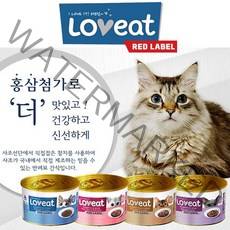 [도그씨] 사조 러브잇 레드라벨 160gx24개 4종 국내산 고양이캔, 상세 설명 참조, 선택:02. 흰살참치와 가쓰오부시 160g×24개