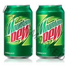 마운틴듀 롯데칠성음료, 355ml, 18개
