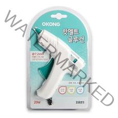 오공 핫멜트 글루건 7.2mm 20W, 1개