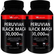 [미국빠른직구] 마이라이프 내추럴스 페루비안 블랙 마카 30 000 mg 120정 2병