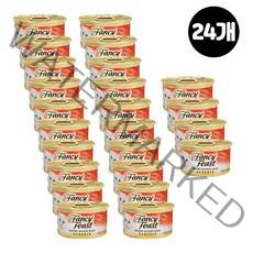 팬시피스트 화이트라벨 주식캔 85g 24개, 연어
