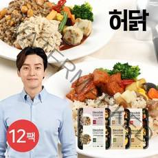 허닭 곤약 도시락 6종 혼합12팩, 200g, 12팩