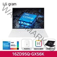 LG전자 2022 그램 16, 16ZD95Q-GX56K, Free DOS, 256GB, 16GB, 코어i5, 스노우 화이트