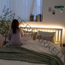이즈휴 리모컨 침대헤드 간접조명 H1, 웜화이트