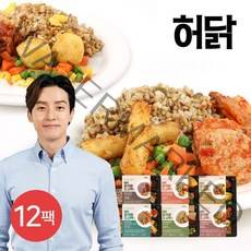 허닭 [허닭] 잡곡밥도시락 250g 6종 12팩, 01. 씨앗귀리 잡곡밥 도시락 12팩