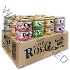 로얄 어드밴스 캔 콤보 (1box/24개입) 고양이 캔 간식 통조림, 어드밴스 로얄캔 콤보 85g 24개입(1box)