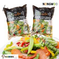 냉동혼합야채믹스9종(1kg)서양요리 볶음요리 카레용, 2개묶음