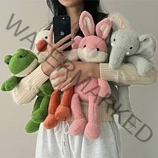 개구리 코끼리 오리 토끼 인형 동물 애착 인형