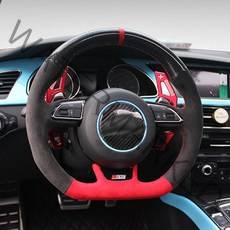 아우디 S3 8V Sportback S1 8X S4 B8 Avant S5 8T S6 C7 S7 G8 RS Q3 8U SQ5 8R 손으로 바느질 블랙 소프트, 07 White Thread