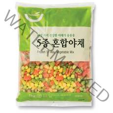 세미원푸드 냉동 5종혼합야채1kg (완두 당근 옥수수 그린빈 대두), 2팩, 1kg