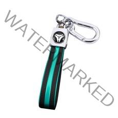 PU 가죽 아우디 A3 A4 B9 A6 C8 A7 S7 4K A8 D5 S8 Q7 Q8 SQ8 전자 tron 2018 2019 2020 2021 액세서리, 07 green keychain