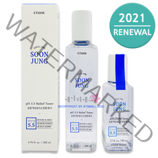 [에뛰드] 순정 약산성 5.5 진정 토너 200ml + 순정토너 80ml 증정, 순정 토너 200ml + 순정토너 80ml