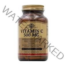 솔가 비타민 C 500mg 베지터블 캡슐 글루텐 프리 비건 무설탕, 100개입, 1개
