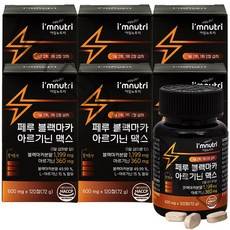 아임뉴트리 페루 블랙마카 아르기닌 맥스, 120정, 6박스