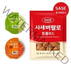 비비수산 사세 버팔로 윙 플러스 1kg+동원소스증정, 1팩