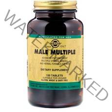 솔가 남성 종합비타민 영양제 120정 Solgar Male Multiple Vitamin Mineral Herbal Formula 120 Tablets, 1개