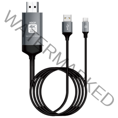 홈플래닛 4K UHD 60Hz C타입 to HDMI 미러링 충전케이블 2m NETFLIX, 1개
