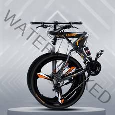 의풍인스 BUBA MTB자전거 경량 21속 24인치 26인치 접이식자전거 ZXC02, 블랙 화이트_21단_24인치