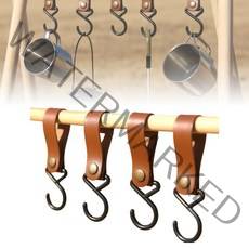 캠핑 인디언 우드 행어 가죽고리 야외 행거 걸이 0.4199ea, RA_ 브라운