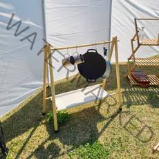 캠핑지구 감성캠핑 다용도 인디언행어 M, 우드, 1개