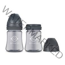 그로미미 다크시리즈 PPSU 젖병 200ml 트윈팩, 노꼭지, 차콜