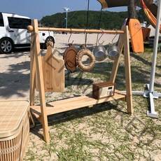 인디언행어 원목 감성캠핑용품, 인디언행어+S자고리(5개)+행어수납가방