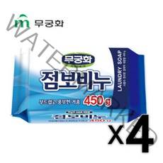 무궁화 점보비누 세탁용, 450g, 4개