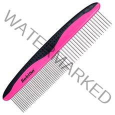 바비온 반려동물 스트레이트 듀얼 콤 브러쉬 086R, 핑크+블랙, 1개
