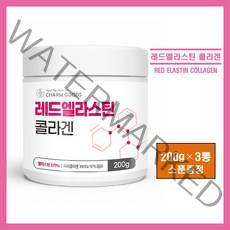 레드 엘라스틴 콜라겐 먹는 엘라스틴 분말 가루 파우더 프랑스산 저분자 피쉬콜라겐 어류콜라겐 탄성단백질 피부 영양 건강 추천, 3통, *레드엘라스틴 콜라겐 분말 200g(스푼증정)