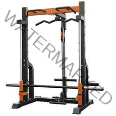스미스 머신 가정용 파워랙 멀티랙 김종국 로잉 운동기구 홈트 세트 홈짐, 스쿼트+80kg 원판+아령 의자