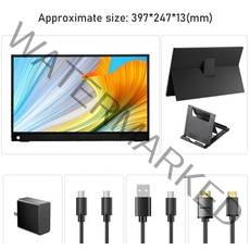 휴대용 모니터 17.3 인치 2K 165Hz 게임용 1440 HDR IPS 컴퓨터 외부 두 번째 화면 USB C HDMI PC MAC Xbo, 01 17.3inch all_01 영국 플러그, 01 17.3inch all_01 영국 플러그