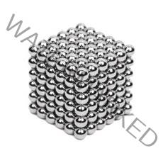 네오디움 자석 큐브 매직 5mm x 125p, 니켈