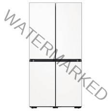 삼성전자 비스포크 4도어 키친핏 냉장고 615L 방문설치, RF60B91U2W6, 새틴 화이트