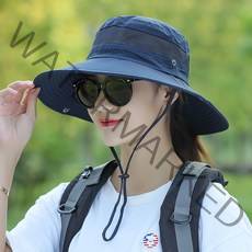 루이비홈 여성용 등산모자 경량 통기성 사파리 챙모자, 네이비