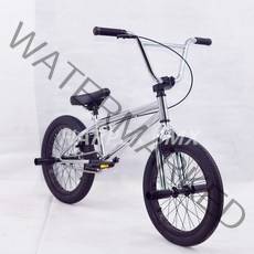 HAPPER 묘기용자전거 입문용 bmx 특이한 비엠엑스 묘기 18인치 bmx자전거 레인보우, 실버블랙, cm