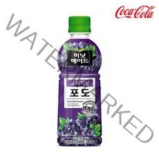 코카콜라 미닛메이드 포도 350ml X 24PET(1박스) 주스 과일 음료수, 24개