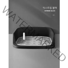 MEIISEO 반려동물 논슬립 실리콘 배변매트 강아지 화장실 소중형 기본형 간편 강아지 배변판 대형, 울타리 흑백 그물, 50X40x13cm