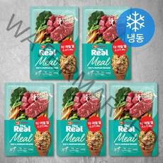 하림펫푸드 전연령 더리얼 밀 강아지 화식 (냉동), 소, 60g, 5개