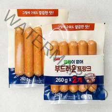 롯데햄 부드러운 프랑크 소시지, 260g, 2개