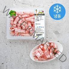 포크밸리 한돈 대패 삼겹살 구이용 (냉동), 500g, 1팩