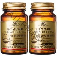 솔가 엽산 400, 100개입, 2개