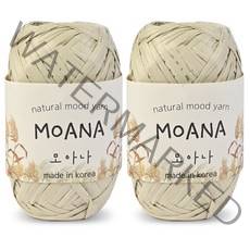 니뜨 모아나 뜨개실 40g x 2p, 102 크림베이지, 1개