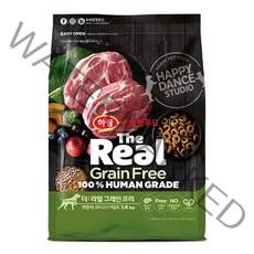 하림펫푸드 더리얼 그레인프리 크런치 어덜트 강아지사료, 돼지, 1.6kg, 1개