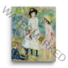 엘티에프티 캔버스 명화 그림액자 - 오귀스트 르누아르 - 건지섬 해변의 아이들(Children on the Seashore Guernsey), 5. 꼭꼬핀 1개