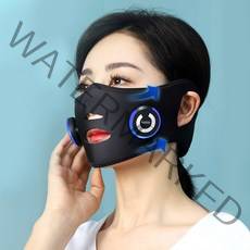keka V라인 얼굴 마사지 마스크 리프팅 EMS 저주파 펄스 진동 케어 무선 USB충전식, 4201