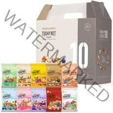 투데이넛 너트한줌 10가지맛 50입 세트, 1000g, 1세트